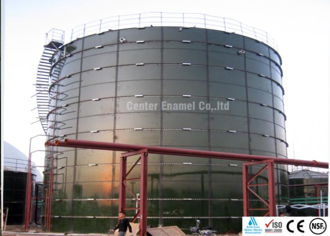 Digestor de biogás anaeróbico, tanque de almacenamiento de biogás con separador de tres fases 0