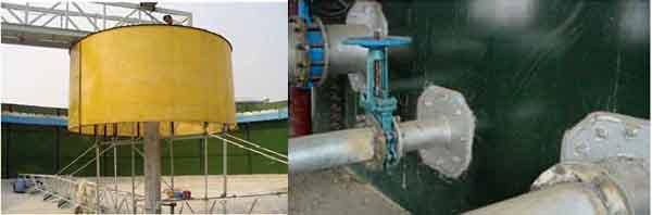 Resistencia a la corrosión de los tanques de almacenamiento de aguas residuales del reactor EGSB verde 0