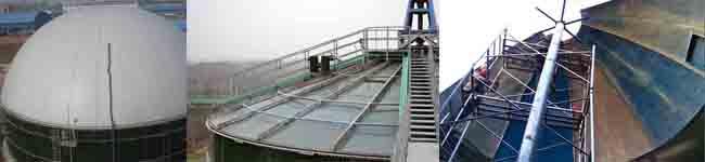 Tanques de almacenamiento de aguas residuales recubiertas de esmalte para el tratamiento de lodos de aguas residuales 0