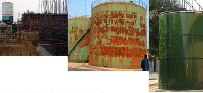 Resistencia a la corrosión Tanques de almacenamiento de aguas residuales 30000 galones Tanque de almacenamiento de agua 0