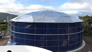 Tanque de acero fundido de vidrio para el proyecto de almacenamiento de agua revestida de vidrio en Australia 4
