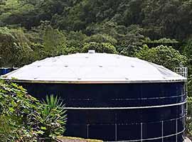 Tanque de vidrio fundido con acero para un proyecto de tratamiento de agua agrícola en Ecuador 7
