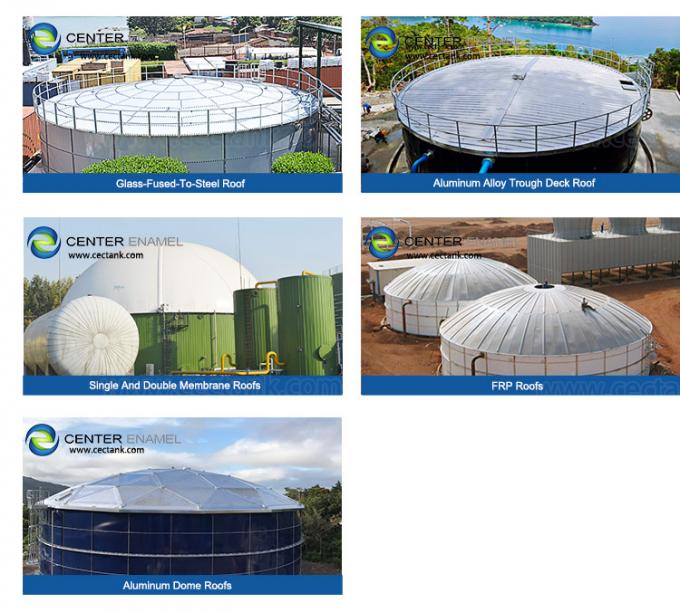 300 000 galones de acero inoxidable cerrados depósitos de lixiviación con techos de cúpula de aluminio 0