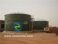 Excelente resistencia a la abrasión Tanques de almacenamiento de agua con revestimiento de vidrio para agua potable / fácil construcción