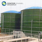 Tanques de agua verde industriales, tanques de digestión anaeróbica utilizados para generar electricidad