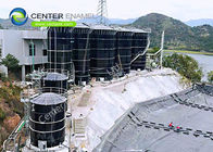 40000 galones de vidrio fundido con acero Tanques de almacenamiento de aguas residuales para plantas industriales de tratamiento de aguas residuales