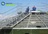 200000 galones de acero revestido de vidrio tanques de almacenamiento de lixiviación con techo de cubierta de tramo de aleación de aluminium