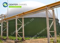 Tanque de almacenamiento de lodo de vidrio fundido a acero personalizado con techo de membrana o techo de aluminio