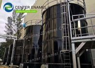 Tanques de digestión anaeróbicos de acero inoxidable con cerraduras con techo de vidrio fundido con acero para plantas de tratamiento de aguas residuales