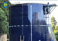 Tanques de almacenamiento de aguas residuales industriales de acero revestido de vidrio con techos de cubierta de aluminio de aleación