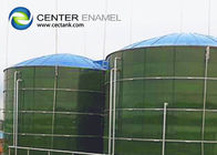 Vidrio fundido con acero Tanque de almacenamiento de biogás abrochado Verde oscuro