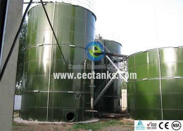 Tanque de almacenamiento de lodos de acero revestido de vidrio para el tratamiento de aguas residuales industriales