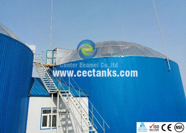 Tanques de almacenamiento de aguas residuales de acero fundido de vidrio para plantas de tratamiento de aguas residuales