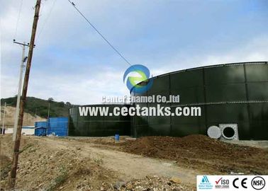 Tanques de almacenamiento de aguas residuales de acero con esmalte vítreo / tanque de agua de 100 000 galones