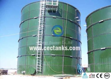 Tanque de acero de esmalte de OSHA Tanques de agua industriales con resistencia a la corrosión / abrasión