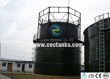 Tanques de aguas de acero fundido de vidrio para plantas de biogás / plantas de tratamiento de aguas residuales