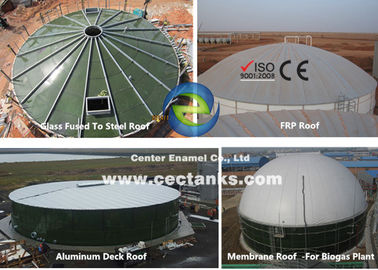 Tanques seguros de almacenamiento de agua agrícola, contenedor de gas de doble membrana para aguas residuales y proyecto municipal de biogás global
