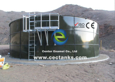 Tanque de agua de fuego de acero fundido de concreto o vidrio, tanque de agua industrial montado en el sitio.