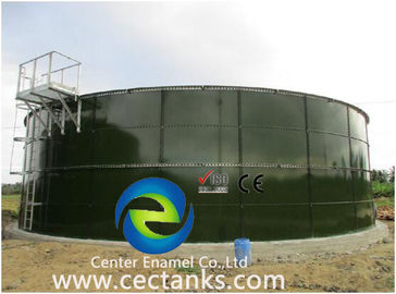 Resistencia al ácido 500000 galones Tanque de ensamblaje de esmalte central / tanques de acero revestidos de vidrio