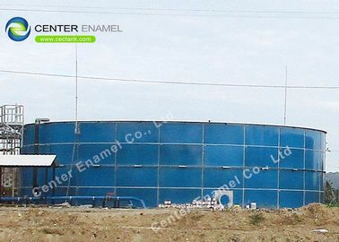 Tanque de almacenamiento de biogás de vidrio fundido con acero de capacidad personalizada para planta de digestión de lodos