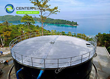 Tanque de contención de lodo de acero atornillado de 65000 galones para planta de tratamiento de aguas residuales de farmacia