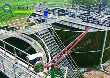 Tanques de almacenamiento de aguas residuales de acero revestidos de vidrio de 40000 galones para plantas industriales de tratamiento de aguas residuales
