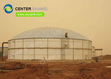 Tanque de almacenamiento de biogás de vidrio fundido a acero con contenedor de gas de doble membrana