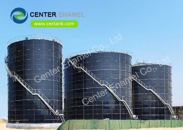 Excelentes tanques de almacenamiento de agua con revestimiento de vidrio resistente a la corrosión con techos de cubierta de tramo de aleación de aluminio