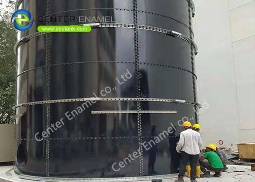 Tanques de almacenamiento de líquidos de vidrio fundido a acero para proyectos de tratamiento de aguas residuales industriales