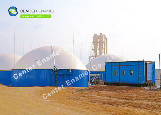 Tanque de almacenamiento de agua de acero atornillado para digestores anaeróbicos Tanques de almacenamiento de biogás