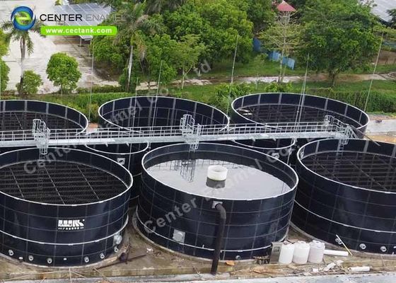 Tanques de tratamiento de aguas residuales de vidrio fundido a acero para proyectos de tratamiento de aguas residuales industriales