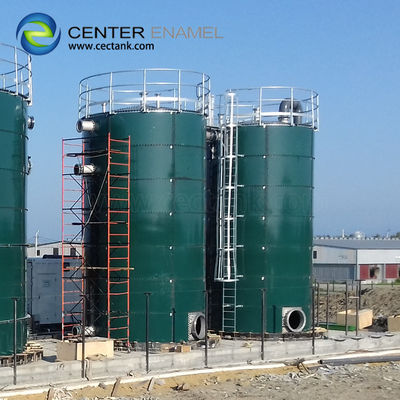 Tanques de digestión anaeróbica de acero atornillado de 80000 galones para plantas de tratamiento de aguas residuales