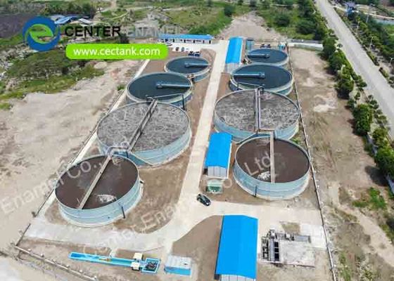 20000m3 Tanques de almacenamiento de lixiviación Proyecto de tratamiento de aguas residuales de la ciudad