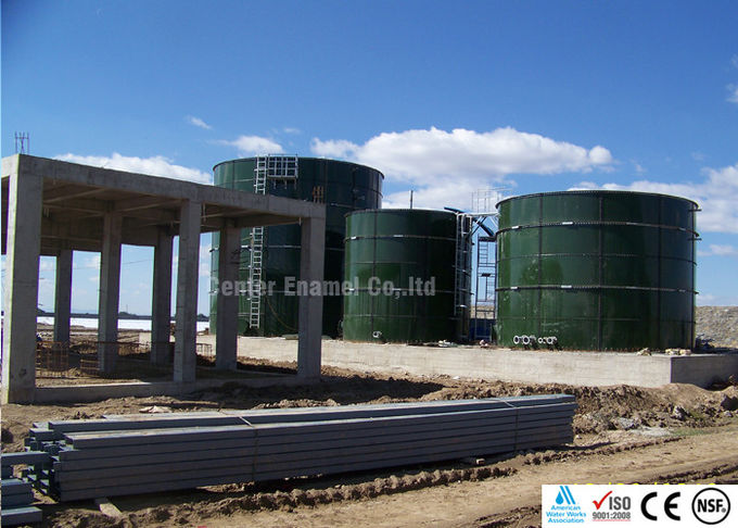 Tanques de almacenamiento de aguas residuales de acero atornillado GFS de gran capacidad 1