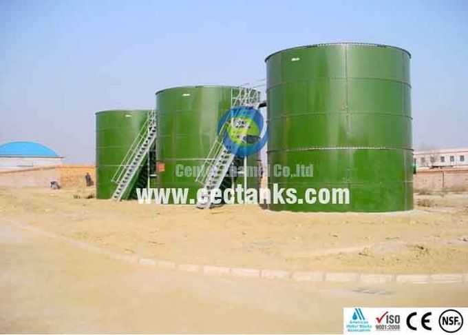 Tanques de almacenamiento de agua potable para almacenamiento de líquidos de acero fundido de vidrio anti-corrosión 0