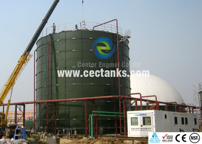 Tanques de acero fundido de vidrio impermeable a gas / líquido para almacenamiento municipal de agua potable 0