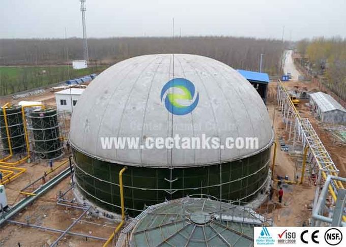Tanque de almacenamiento de biogás de vidrio fundido en acero con resistencia superior a la corrosión ISO 9001:2008 1