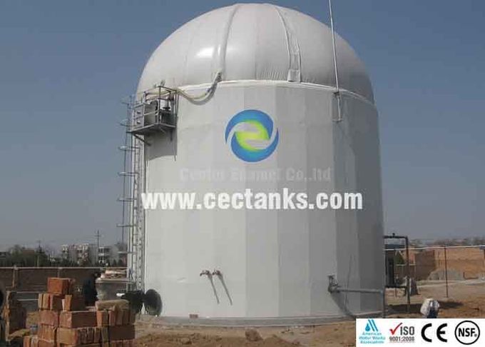 Tanque de almacenamiento de biogás de acero atornillado recubierto con vidrio fundido al material del tanque de acero 1
