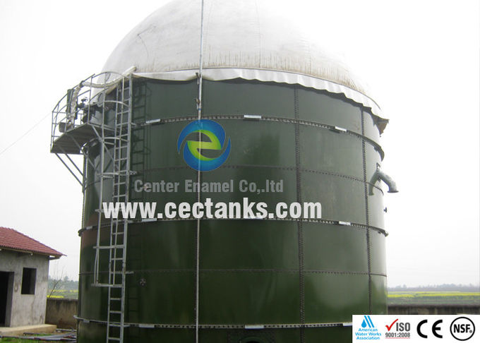 Tanque de almacenamiento de biogás, digestión anaeróbica en el tratamiento de aguas residuales de alta capacidad 0