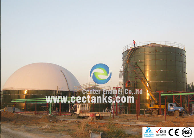 Vidrio fundido a acero Tanques de agua para el digestor de biogás 10000 / 10k galones 0