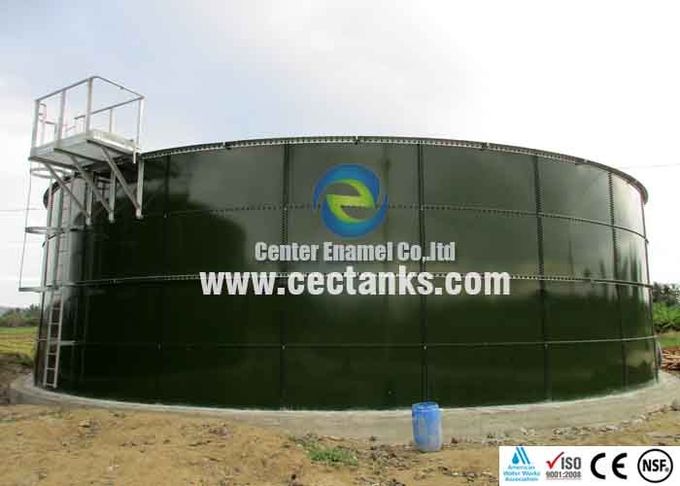 Tanques de almacenamiento de aguas residuales cerrados con esmalte Resistencia a la corrosión 6,0 Dureza de Mohs 1