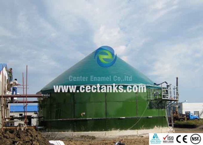 Excelente resistencia a la abrasión Tanques de almacenamiento de agua con revestimiento de vidrio para agua potable / fácil construcción 0