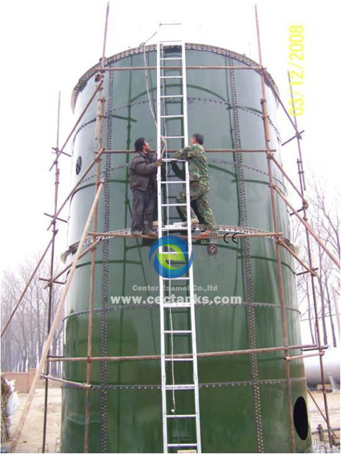 Planta de biogás para generar electricidad de vidrio fundido a tanques de acero, grado de acero ART 310 1