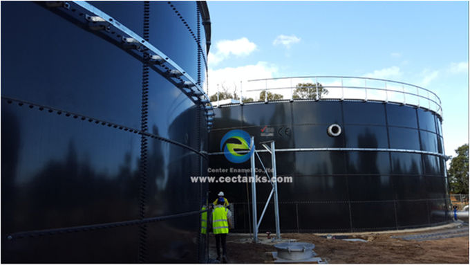 Tanque de digestión anaeróbico de mini biogás, vidrio fundido a acero tanque para gas / líquido impermeable 0