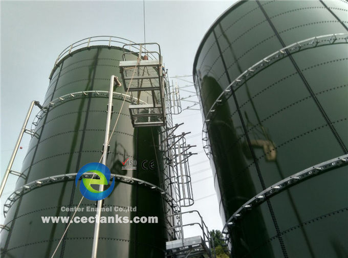 Tanque de digestión anaeróbico de mini biogás, vidrio fundido a acero tanque para gas / líquido impermeable 3
