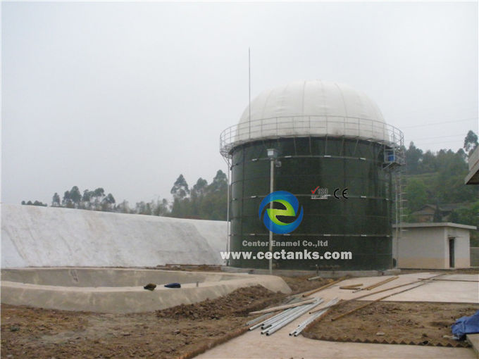 Tanque de almacenamiento de biogás de acero revestido de vidrio prefabricado con 2,000,000 galones ART 310 0