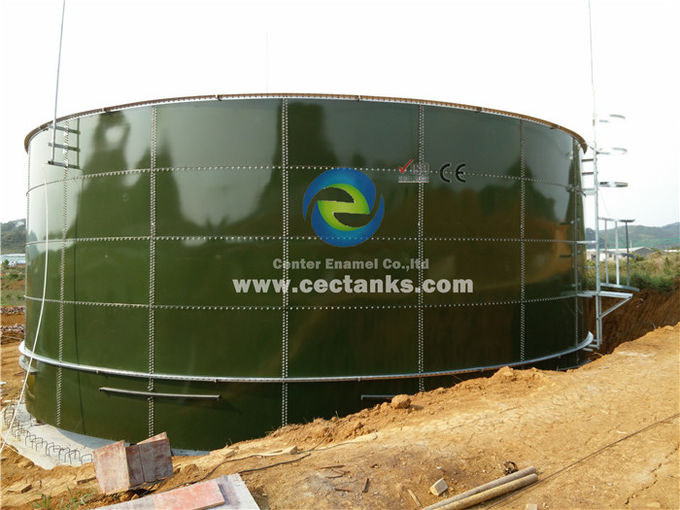 Instalaciones de tratamiento de aguas residuales Vidrio fundido a acero Tanques de agua para tratamientos municipales y zonas industriales organizadas 0