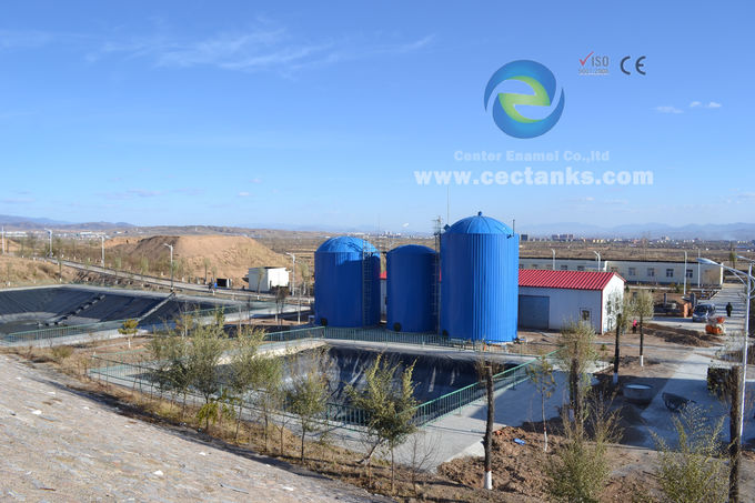 Cisternas de agua de ingeniería con revestimiento de vidrio / cisternas de agua potable de acero inoxidable abrochadas 0