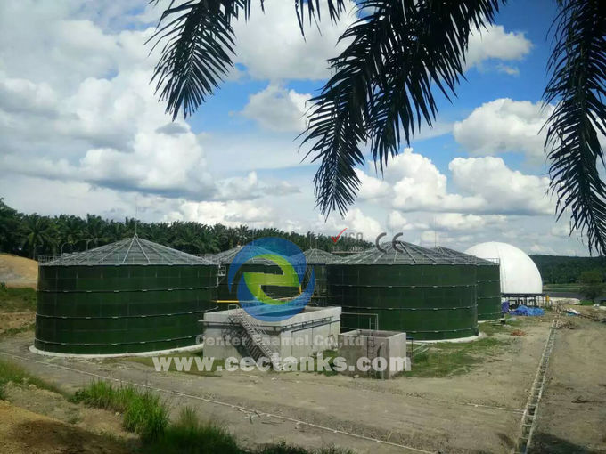 Reactor anaeróbico de acero con membrana de PVC, generar tanque de almacenamiento de biogás para la planta de tratamiento de agua 0