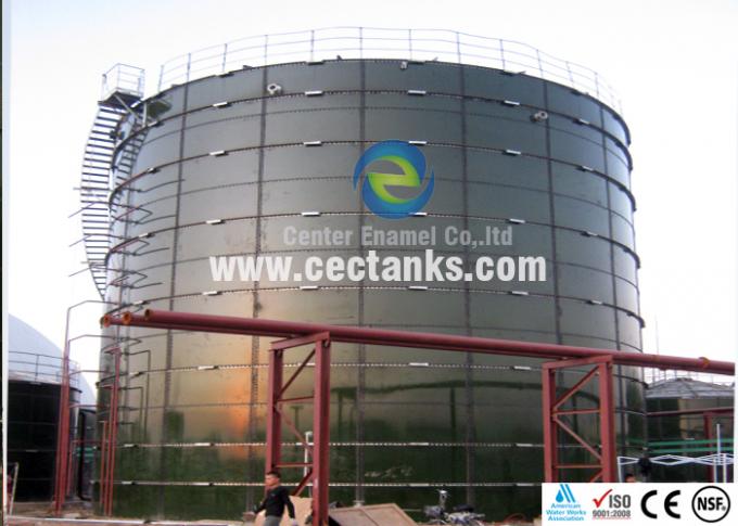Vidrio fundido en acero Tanques de agua industriales / tanque de agua de acero de 10000 galones 0